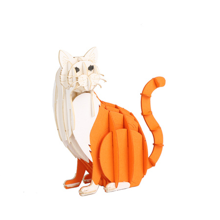 BUM BUM Puzzle 3D Kot Biało-Rudy