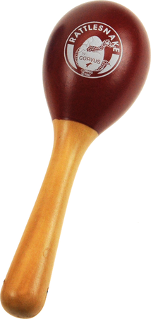 Marakas z rączką drewniany 13cm Corvus