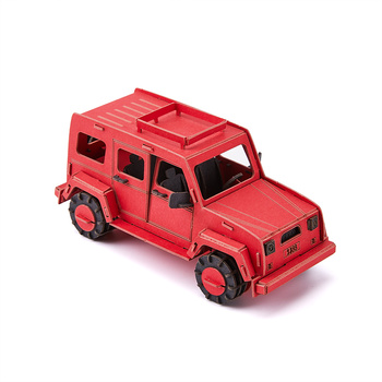 BUM BUM Puzzle 3D Samochód Czerwony