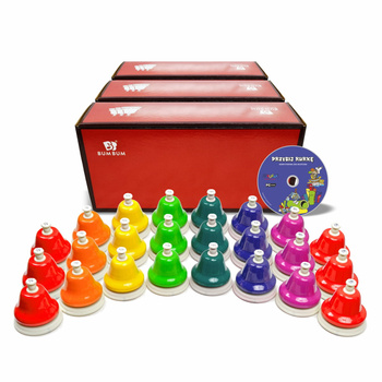 BUM BUM® Dzwonki naciskane zestaw przedszkolny mały w kolorach Bum Bum Rurek®