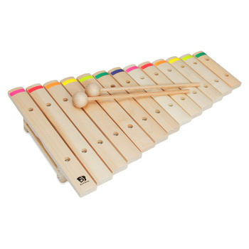 BUM BUM® Ksylofon drewniany 13-tonowy z kolorami Bum Bum Rurek
