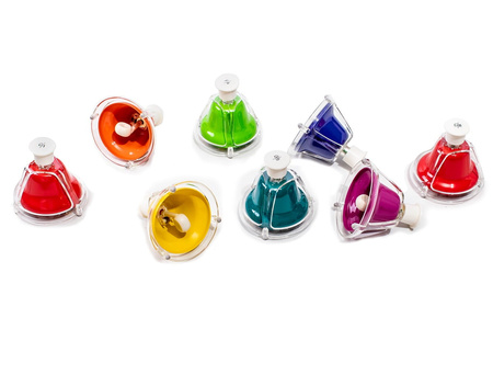 BUM BUM® Dzwonki naciskane Zestaw Diatoniczny w kolorach Bum Bum Rurek® z pokrowcem