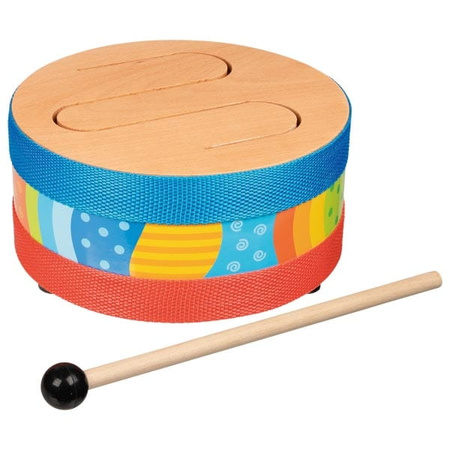 Bębenek drewniany 3-tonowy 18 cm GOKI (61888)