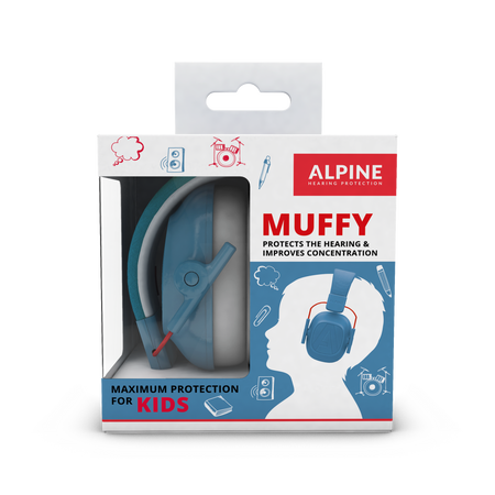 Ochronniki słuchu Alpine Muffy Kids niebieskie