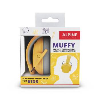 Ochronniki słuchu Alpine Muffy Kids żółte