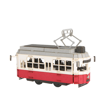BUM BUM Puzzle 3D Tramwaj Czerwony