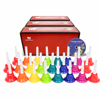 BUM BUM® Dzwonki z rączką zestaw przedszkolny mały w kolorach Bum Bum Rurek®