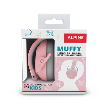 Ochronniki słuchu Alpine Muffy Kids różowe